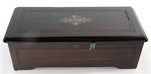 1890s MERMOD FRERES SWISS CYLINDER MUSIC BOX PLAYER