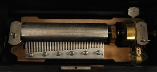 1890s MERMOD FRERES SWISS CYLINDER MUSIC BOX PLAYER