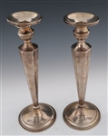 EL-SIL-CO STERLING SILVER CANDELSTICK PAIR