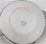 ART NOUVEAU PORCELAIN SILVER OVERLAY TEA SERVICE