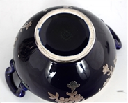 COBALT PORCELAIN SILVER OVERLAY ITEMS - LENOX & MORE