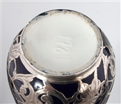 COBALT PORCELAIN SILVER OVERLAY ITEMS - LENOX & MORE