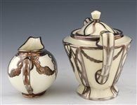 PORCELAIN SILVER OVERLAY TEA SERVICE ITEMS LENOX & MORE