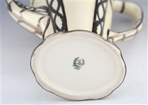 PORCELAIN SILVER OVERLAY TEA SERVICE ITEMS LENOX & MORE