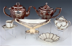 PORCELAIN STERLING SILVER OVERLAY ITEMS - LENOX & MORE