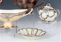 PORCELAIN STERLING SILVER OVERLAY ITEMS - LENOX & MORE