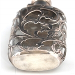 ART NOUVEAU GLASS STERLING OVERLAY BOTTLES & VASE