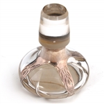 GORHAM STERLING SILVER OVERLAY GLASS LIDDED DECANTER