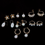 10K YELLOW GOLD PEARL FASHION EARRINGS