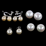 STERLING SILVER PEARL FASHION EARRINGS