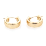 14K YELLOW GOLD HOOP EARRINGS 