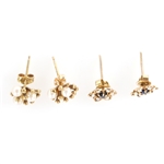 9K YELLOW GOLD EARRINGS & BRACELET