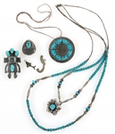 STERLING SILVER TURQUOISE JEWELRY 