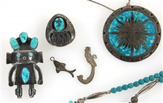 STERLING SILVER TURQUOISE JEWELRY 