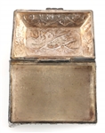 STERLING SILVER PERUVIAN REPOUSSE JEWELRY BOX