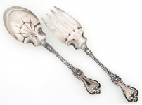 STERLING SILVER WHITING KING EDWARD SALAD SERVING SET