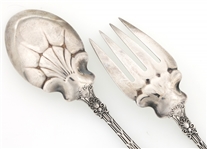 STERLING SILVER WHITING KING EDWARD SALAD SERVING SET