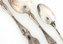 STERLING SILVER WALLACE SERVING SPOONS & TEASPOON