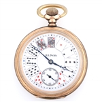 MENS ILLINOIS GOLD FILLED CASE POCKET WATCH