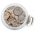 MEN'S HAMILTION U.S. GOVT BASE METAL CASE POCKET WATCH