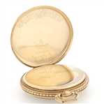 MEN'S HAMILTON GOLD FILLED CASE POCKET WATCH