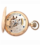 MEN'S ELGIN GOLD FILLED HUNTER'S CASE POCKET WATCH