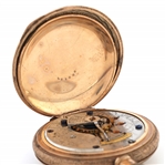 MEN'S ELGIN GOLD FILLED HUNTER'S CASE POCKET WATCH