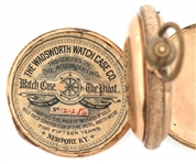 MEN'S ELGIN GOLD FILLED HUNTER'S CASE POCKET WATCH