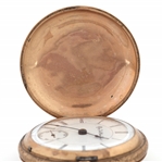 MEN'S ELGIN GOLD FILLED HUNTER'S CASE POCKET WATCH