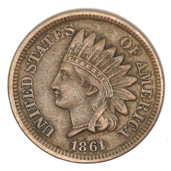 1861 US INDIAN HEAD 1 CENT COIN