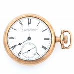 MENS E. HOWARD & CO. GOLD FILLED CASE POCKET WATCH 