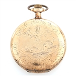MEN'S ILLINOIS WATCH CO. GOLD FILLED CASE POCKET WATCH 