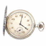 MENS GALA .800 SILVER HUNTERS CASE POCKET WATCH