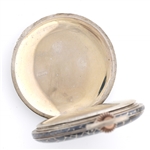 MEN'S GALA .800 SILVER HUNTER'S CASE POCKET WATCH
