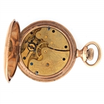 LADIES WALTHAM GOLD FILLED HUNTER'S CASE POCKET WATCH