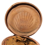 LADIES WALTHAM GOLD FILLED HUNTER'S CASE POCKET WATCH