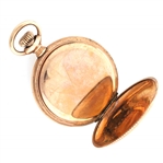 LADIES WALTHAM GOLD FILLED HUNTER'S CASE POCKET WATCH
