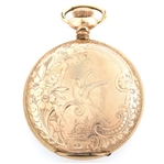 MEN'S COLUMBIA GOLD FILLED HUNTER'S CASE POCKET WATCH