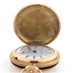 MEN'S COLUMBIA GOLD FILLED HUNTER'S CASE POCKET WATCH