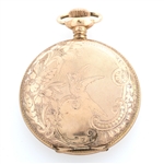 MEN'S COLUMBIA GOLD FILLED HUNTER'S CASE POCKET WATCH