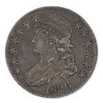 1826 US SILVER CAPPED BUST HALF DOLLAR COIN
