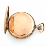 MEN'S ELGIN GOLD FILLED HUNTER'S CASE POCKET WATCH