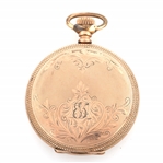 MEN'S ELGIN GOLD FILLED HUNTER'S CASE POCKET WATCH