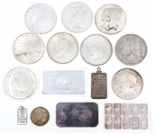 UNITED STATES SILVER ROUNDS, INGOTS, & TOKEN