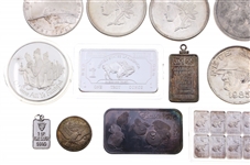 UNITED STATES SILVER ROUNDS, INGOTS, & TOKEN