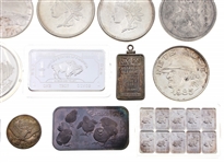 UNITED STATES SILVER ROUNDS, INGOTS, & TOKEN