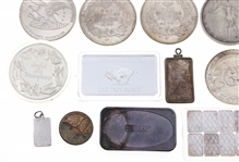 UNITED STATES SILVER ROUNDS, INGOTS, & TOKEN