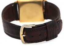 MEN'S UNIVERSAL AUTOMATIC 18K GOLD CASE WRIST WATCH