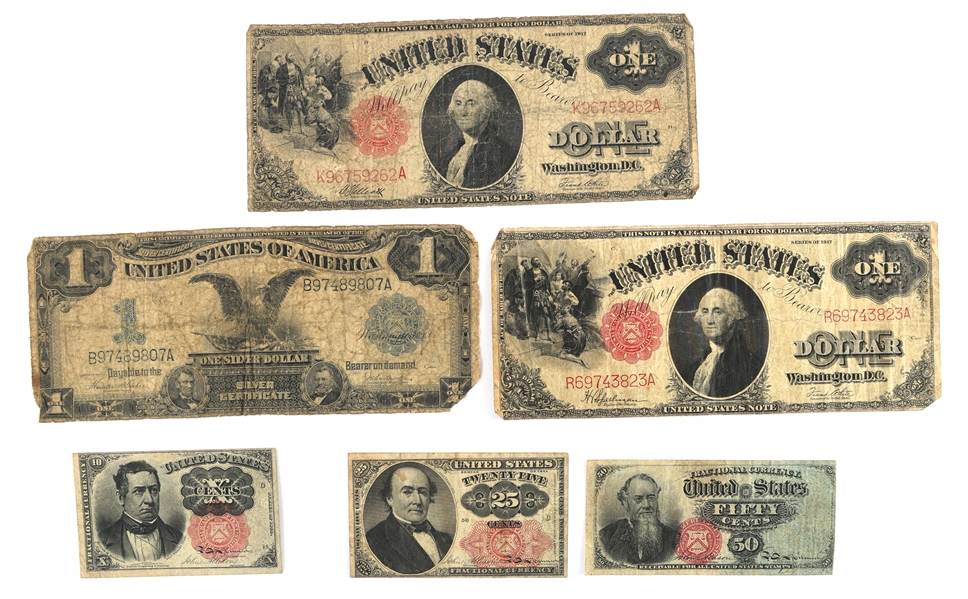 EARLY 20th C. UNITED STATES CURRENCY NOTES