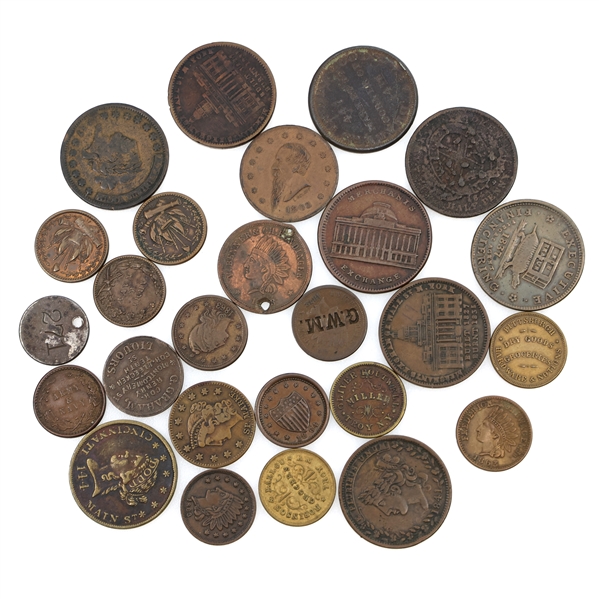 19th & EARLY 20th C. UNITED STATES TOKENS